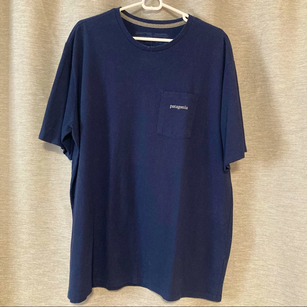 Regular Fit Blue Patagonia T-Shirt in XL